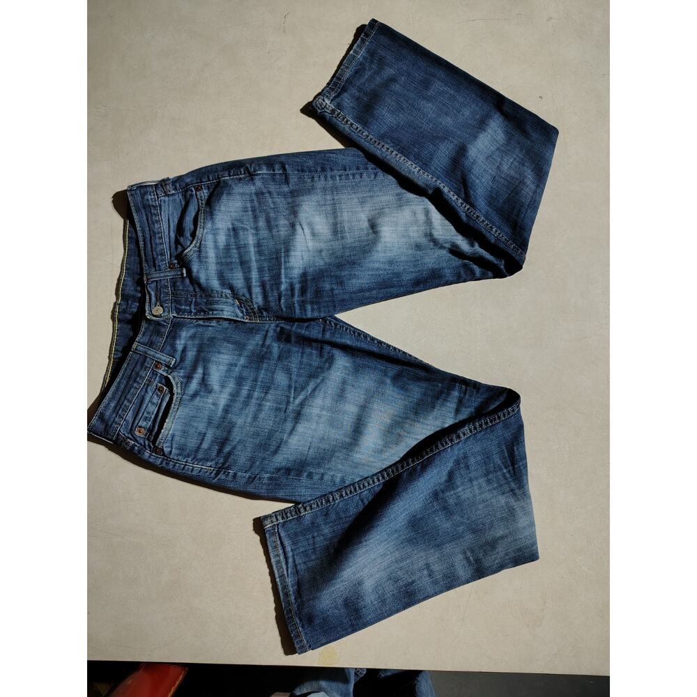 Preowned Mens Levis 514 jeans sz 30x32 whiskered straight leg